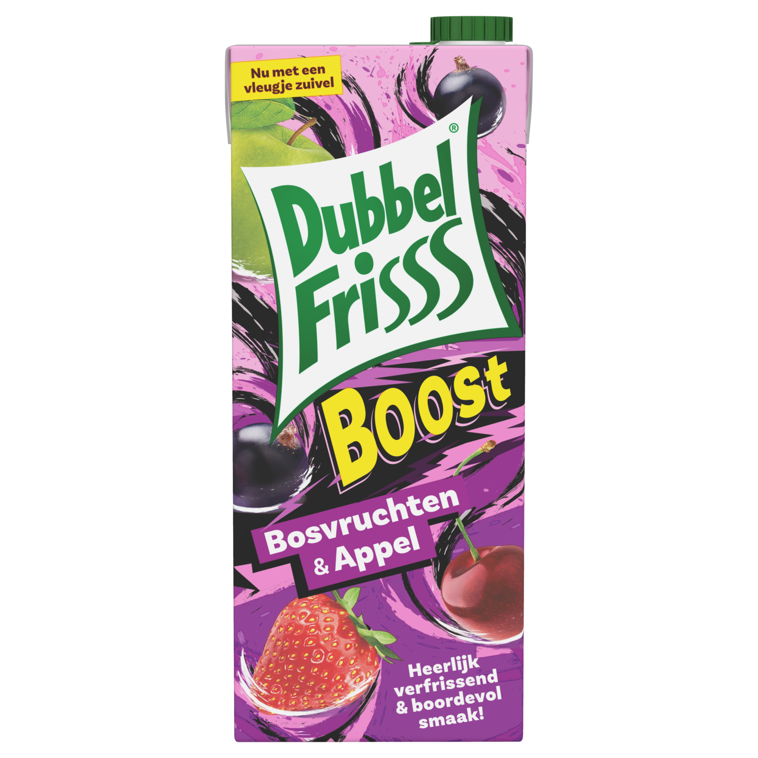 Dubbelfrisss Bosvruchten appel boost