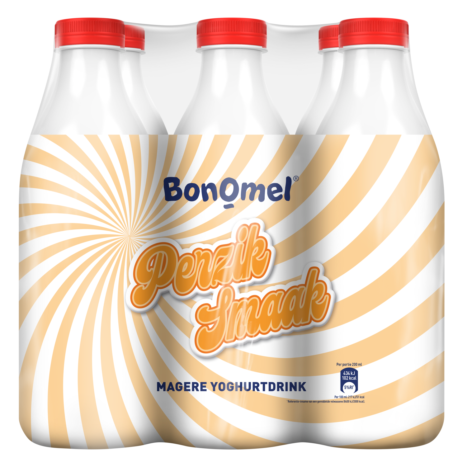 Bonomel Yoghurtdrink perzik 6 pack