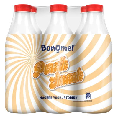 Bonomel Yoghurtdrink perzik 6 pack