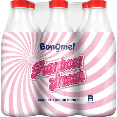 Bonomel Yoghurtdrink framboos 6 pack