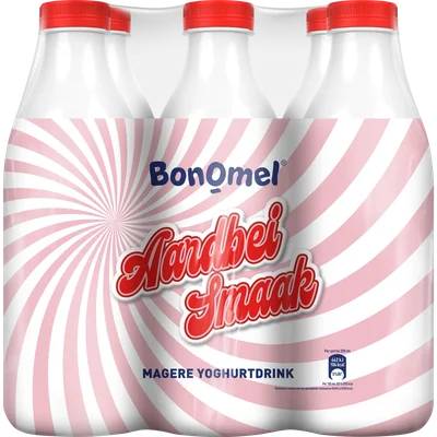 Bonomel Yoghurtdrink aardbei 6 pack