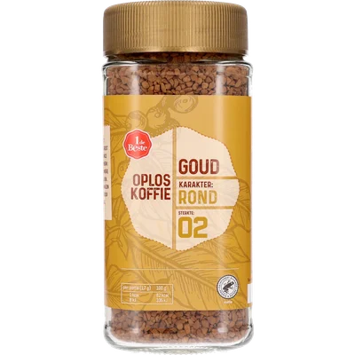 1 de Beste Oploskoffie goud