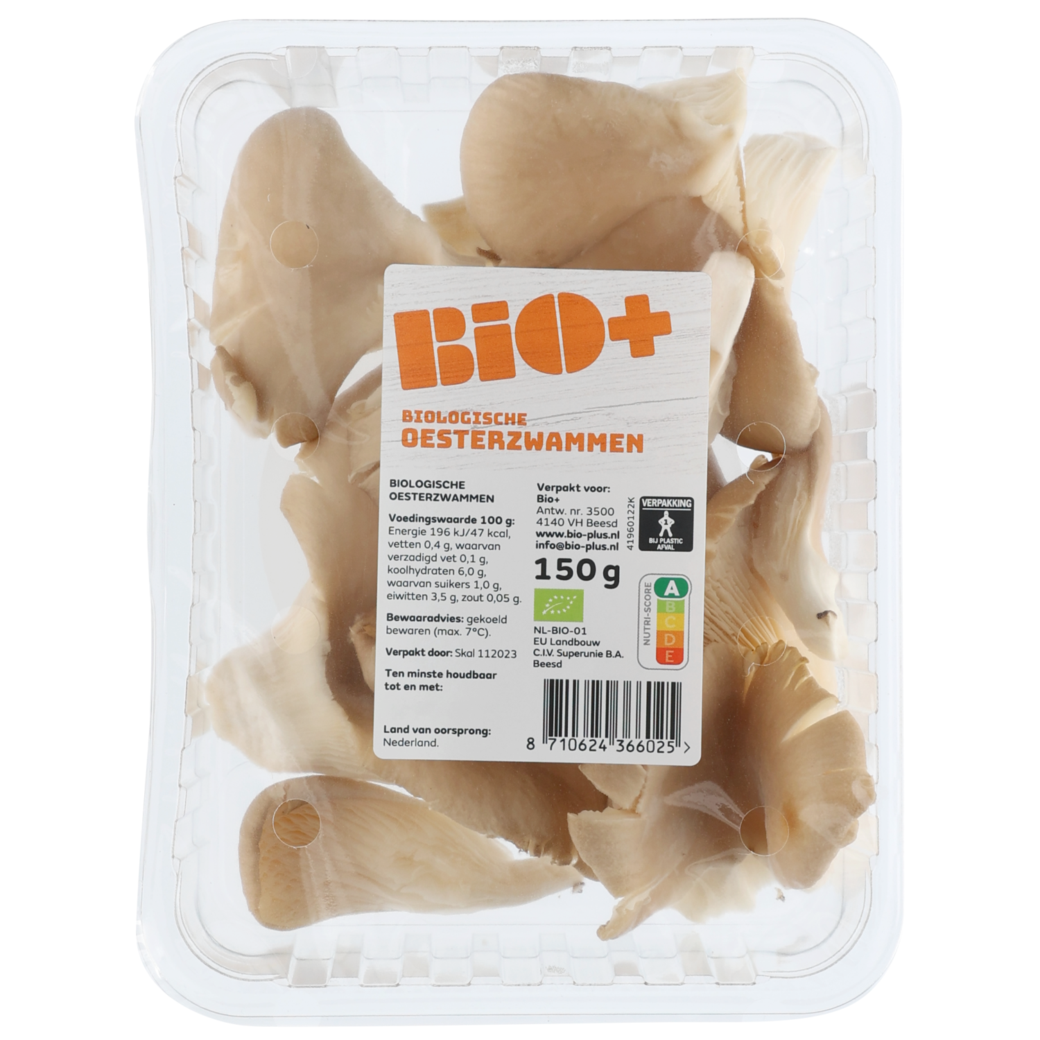 Bio+ Oesterzwammen bio