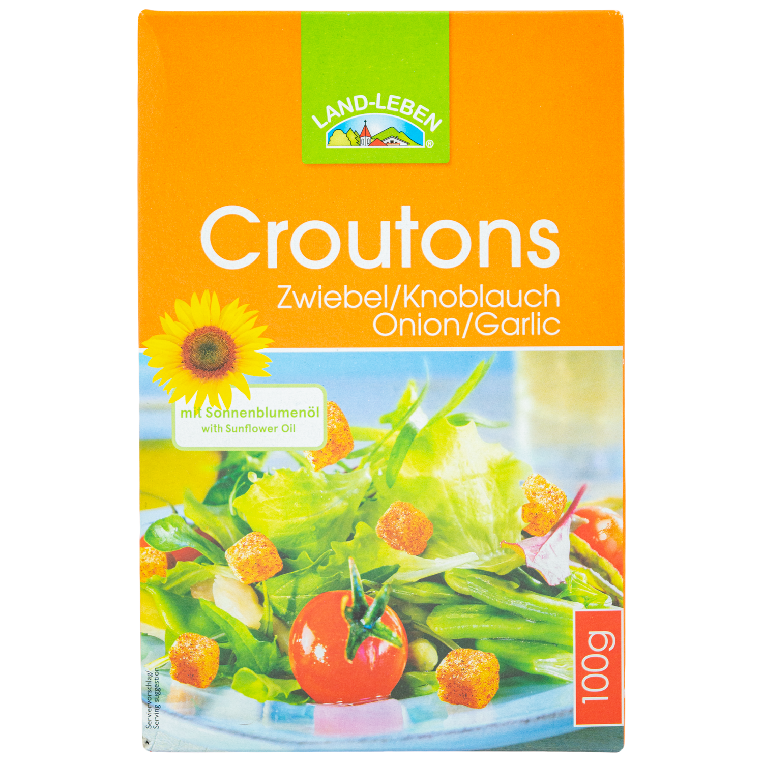 Land Leben Croutons knoflook ui
