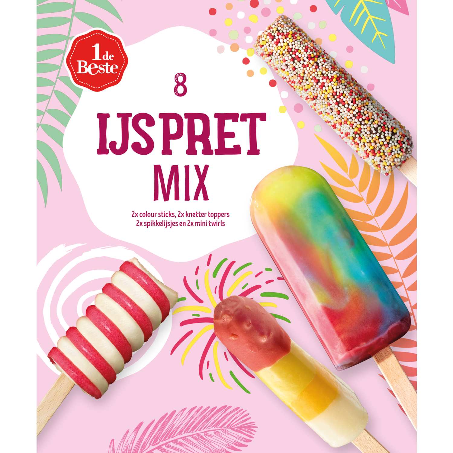 1 de Beste Ijspretmix 8 stuks