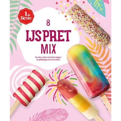 1 de Beste Ijspretmix 8 stuks