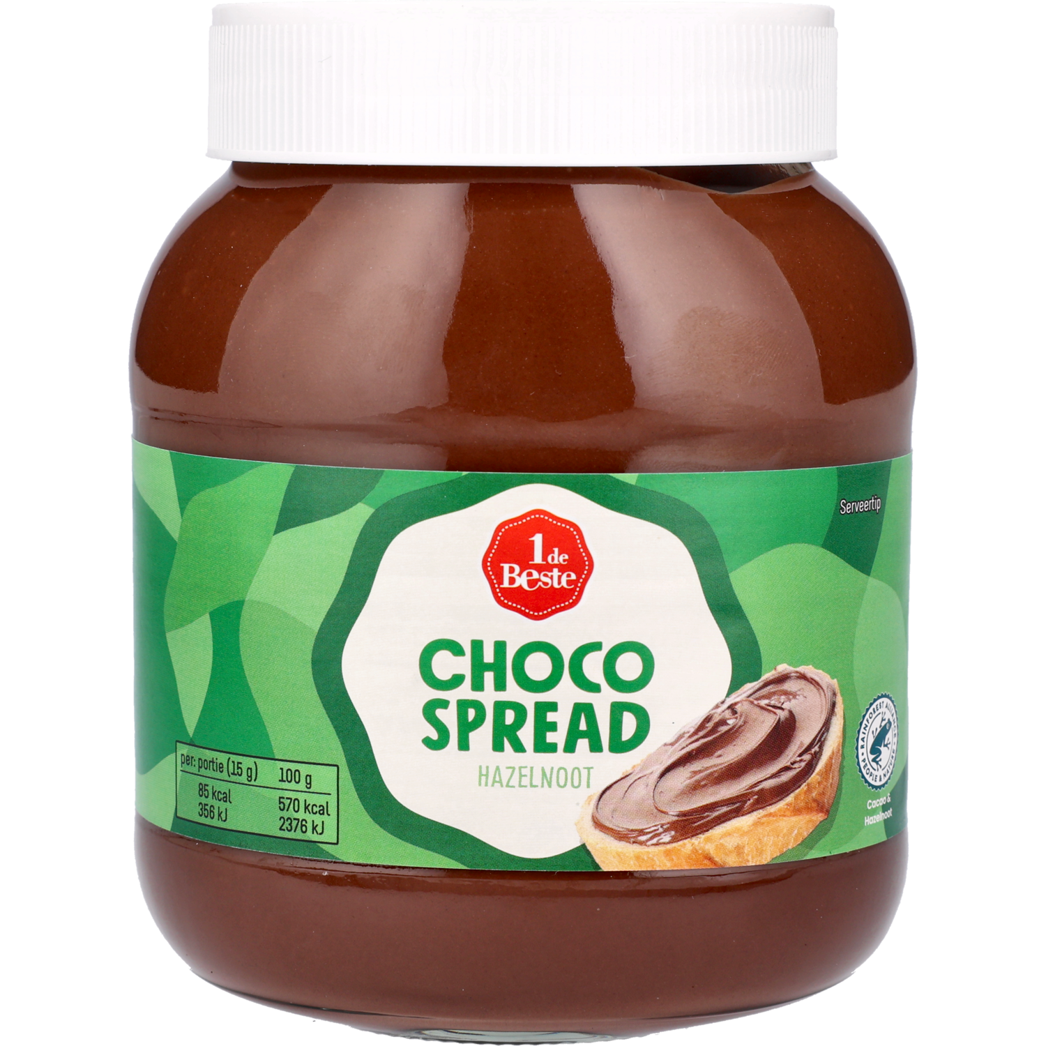 1 de Beste Chocospread hazelnoot