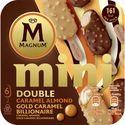 Ola Magnum mini double gold caramel billionair 6 st.