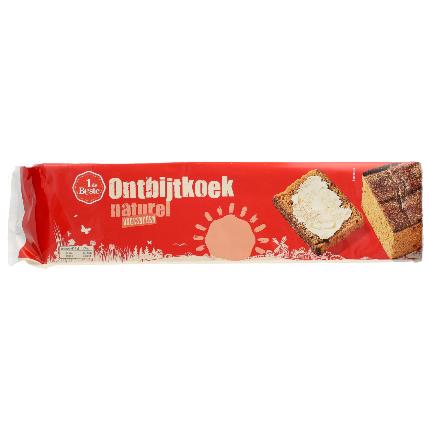 1 de Beste Ontbijtoek naturel ongesneden