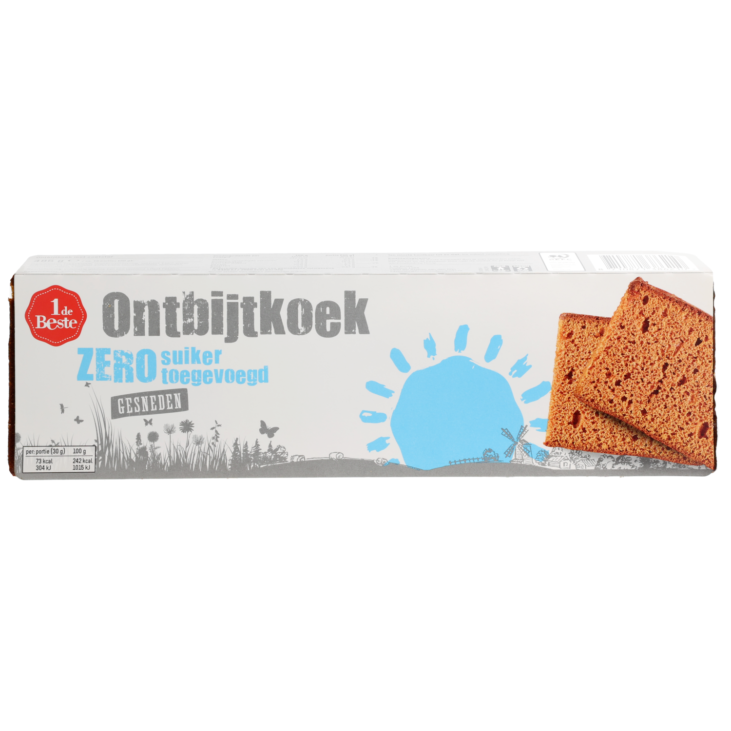 1 de Beste Ontbijtkoek 0% suiker