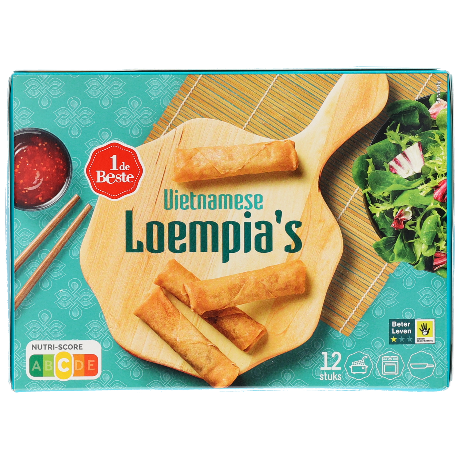 1 de Beste Vietnamese loempia kip 12 st.