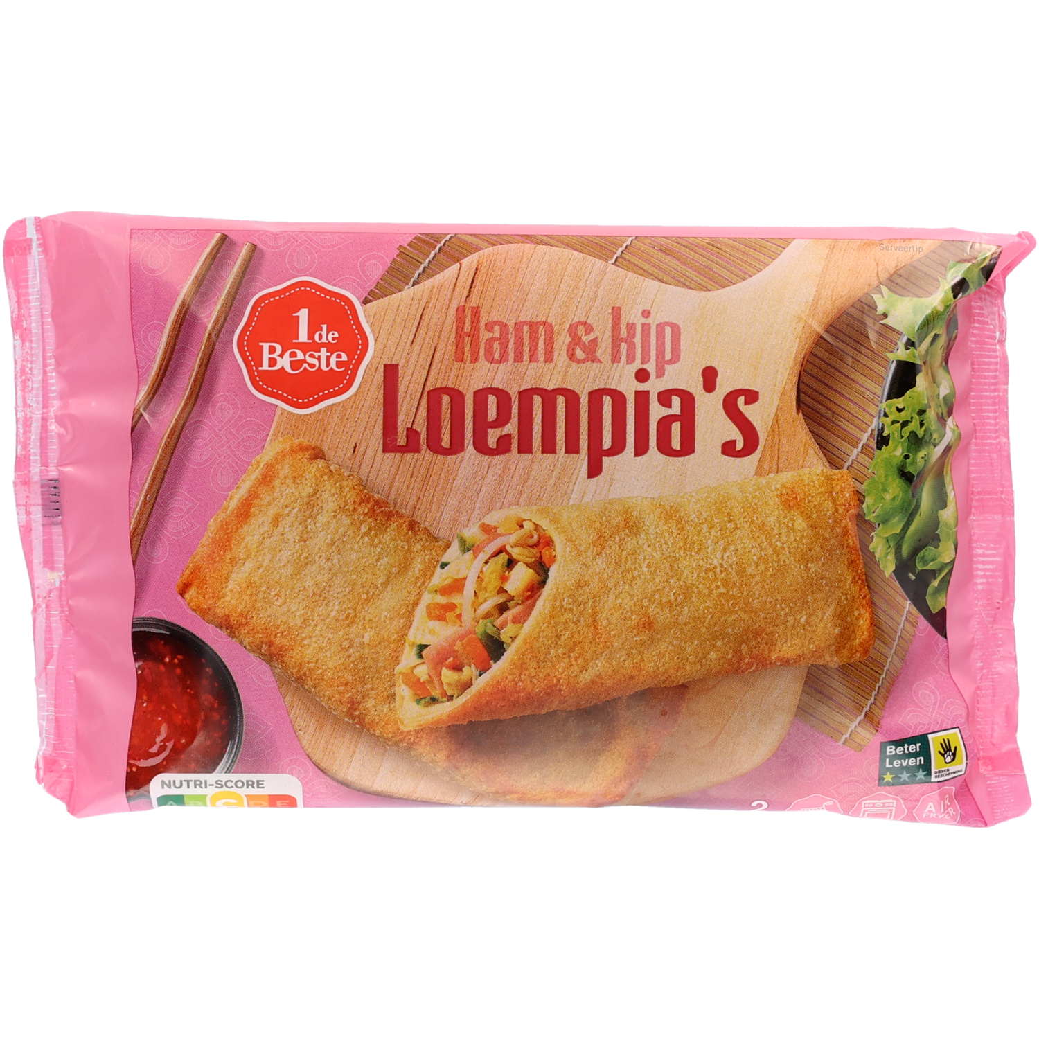 1 de Beste Loempia ham/kip 2 st.