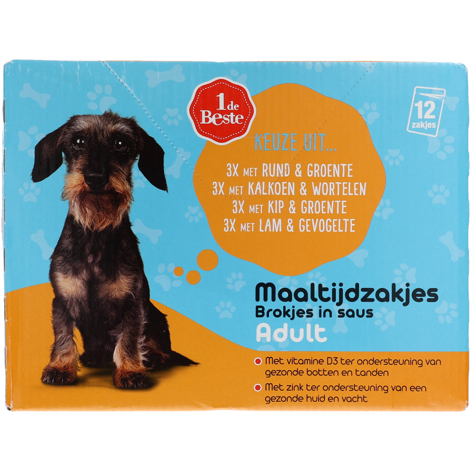 1 de Beste Hondenbrokjes in gelei 4 smaken 12st