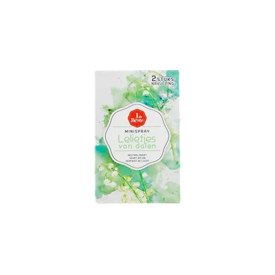 1 de Beste Luchtverfrisser minispray navulling 2 st.
