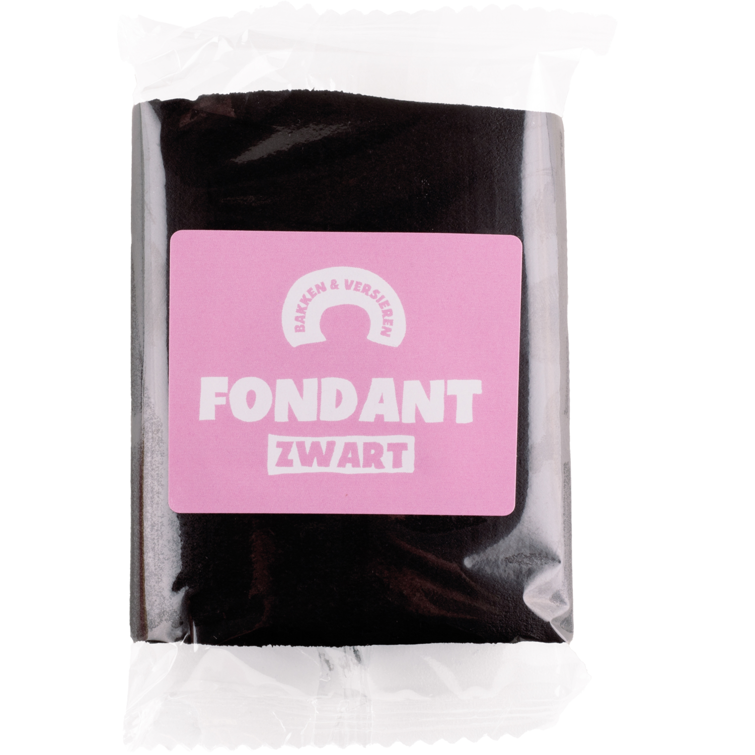 Bakken en versieren Rolfondant zwart