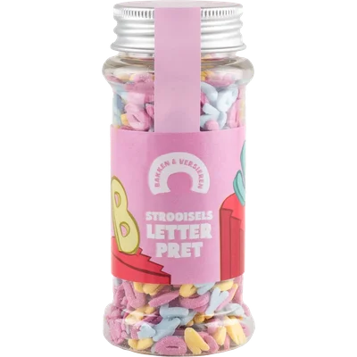 Bakken en versieren Letter sprinkels