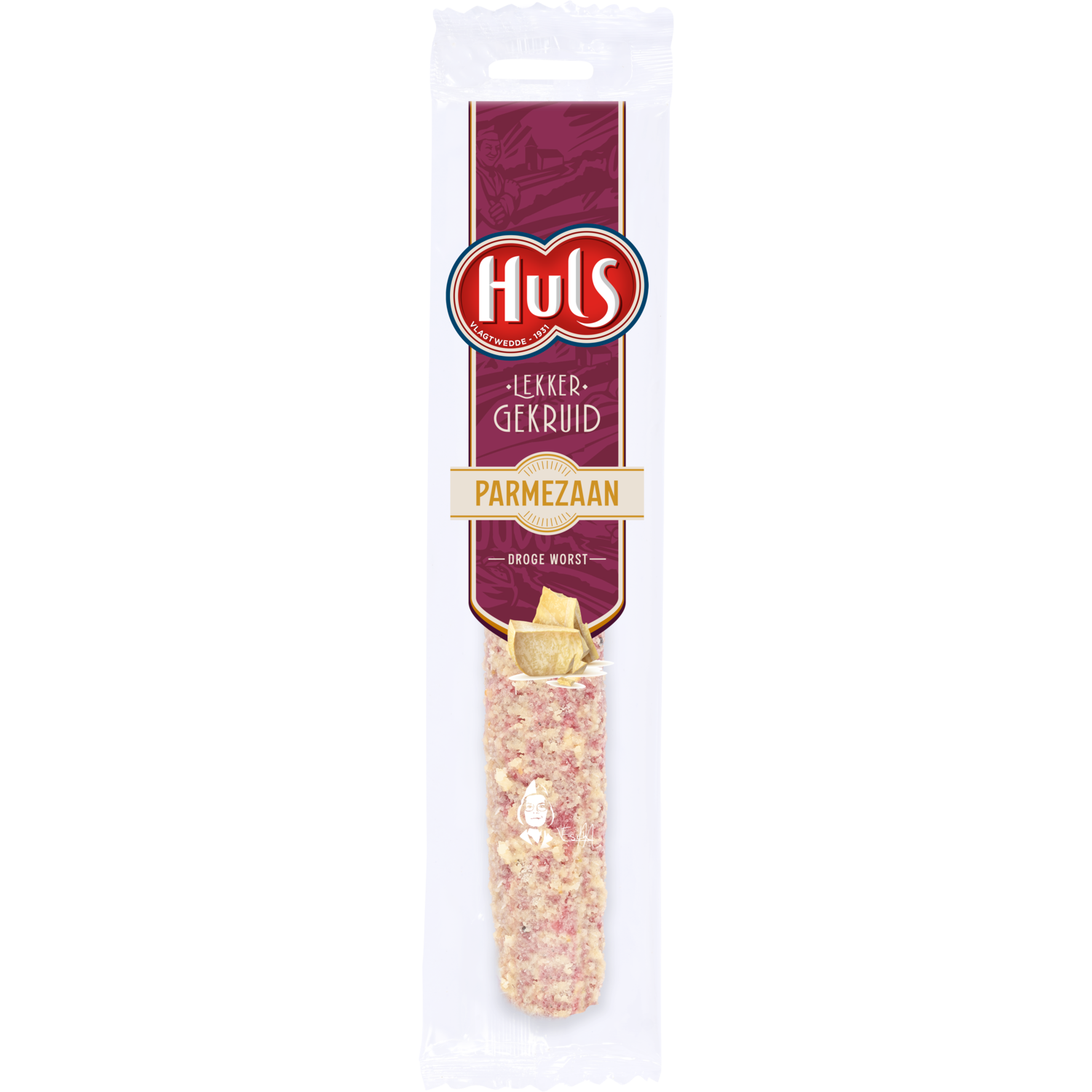 Huls Droge worst met parmezaan