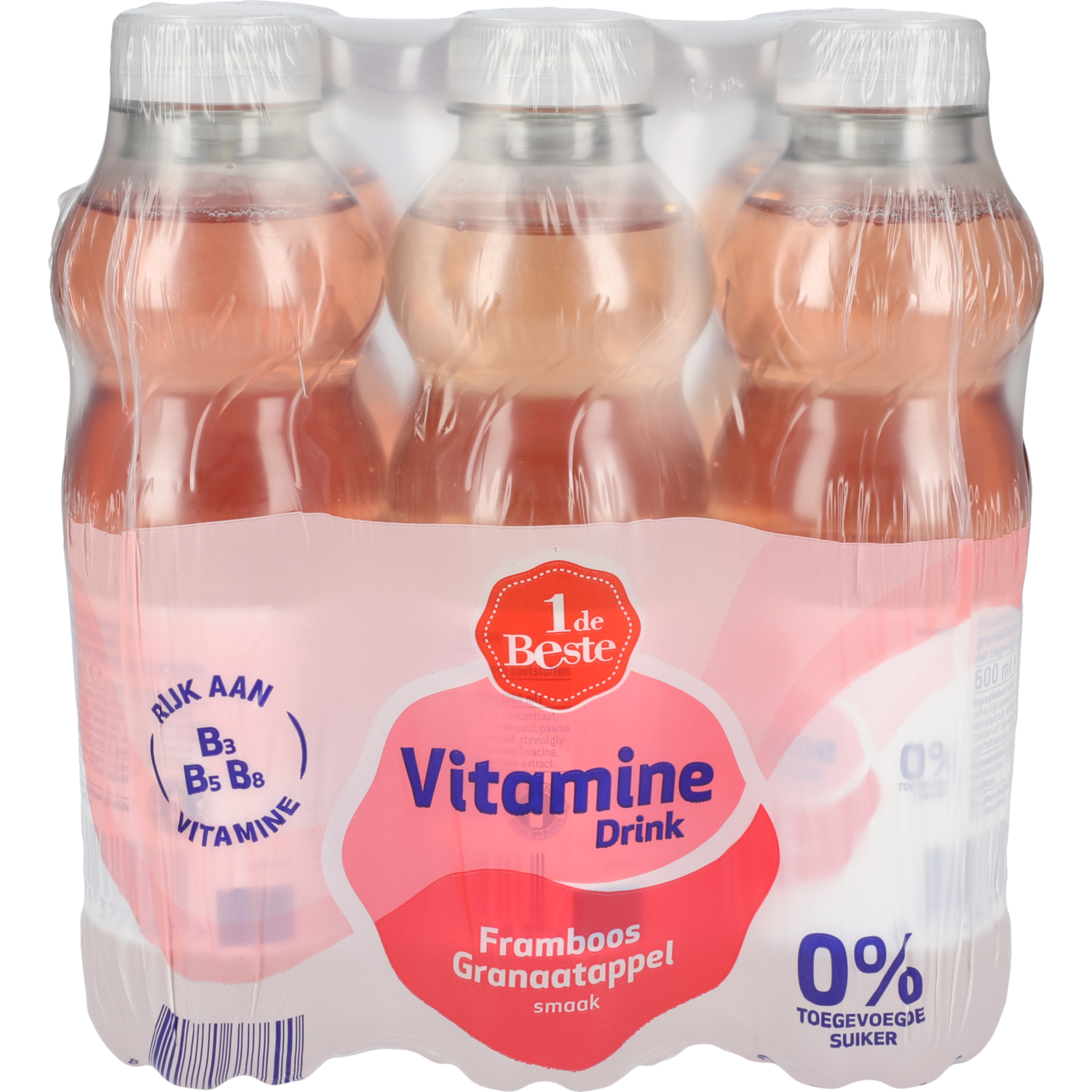 1 de Beste Vitamine drink 0% framboos granaatappel 6 st.