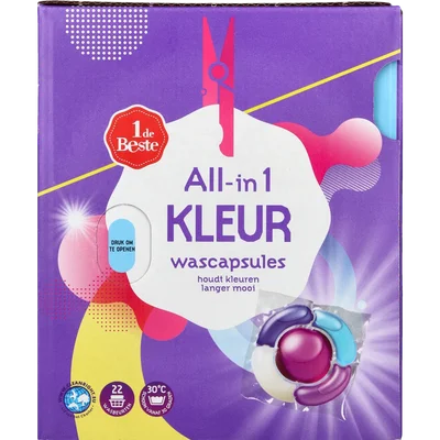 1 de Beste Wascapsules kleur