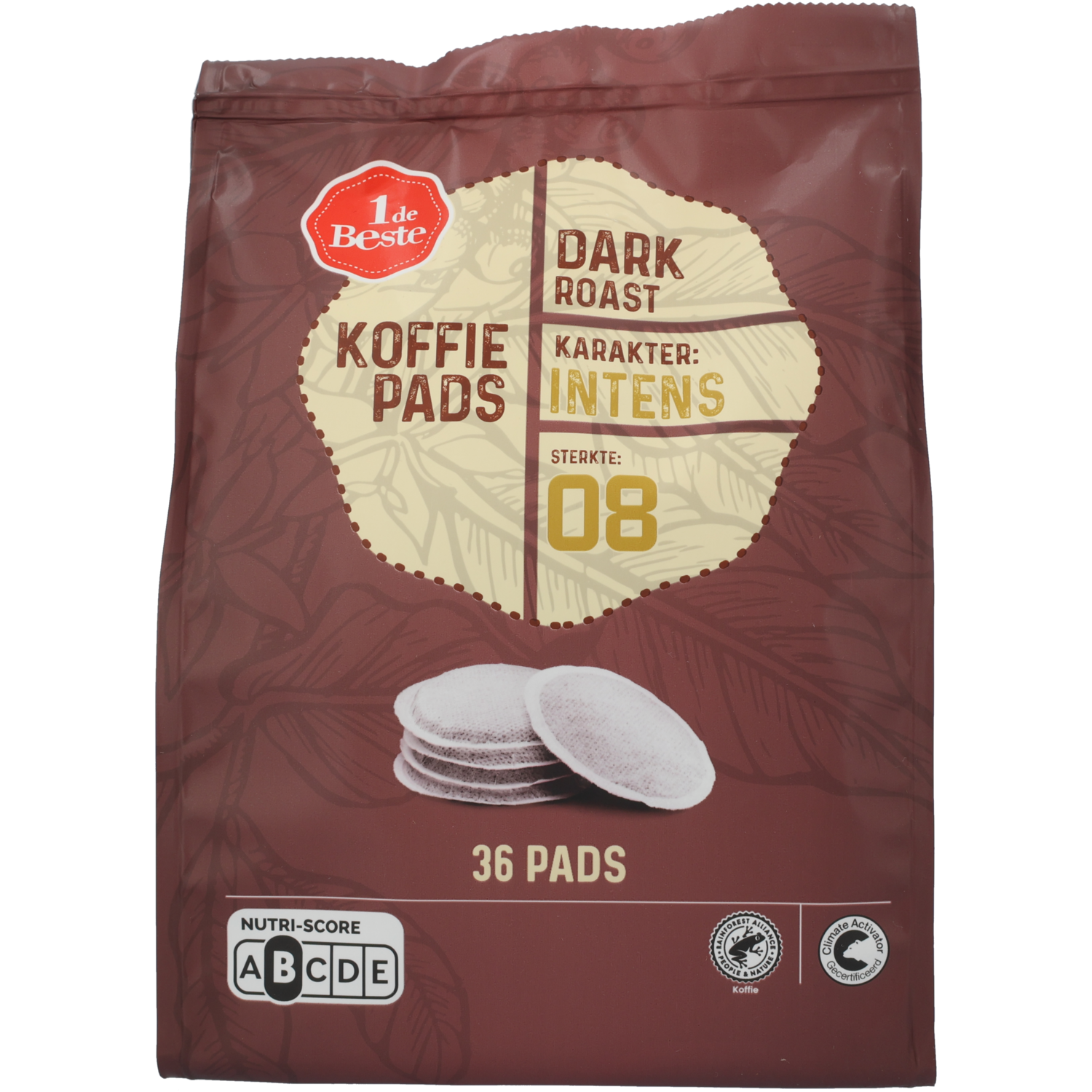 1 de Beste Koffiepads dark roast