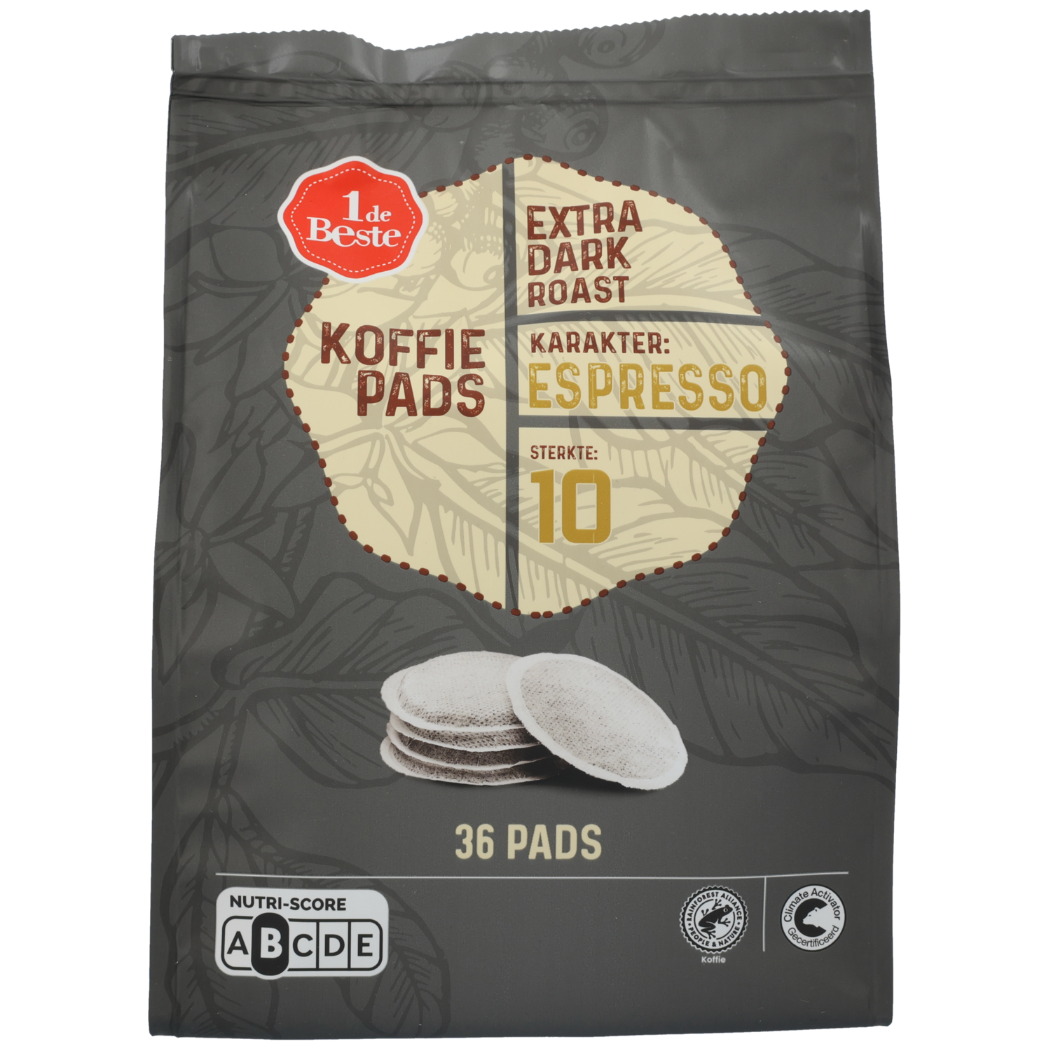 1 de Beste Koffiepads extra dark roast