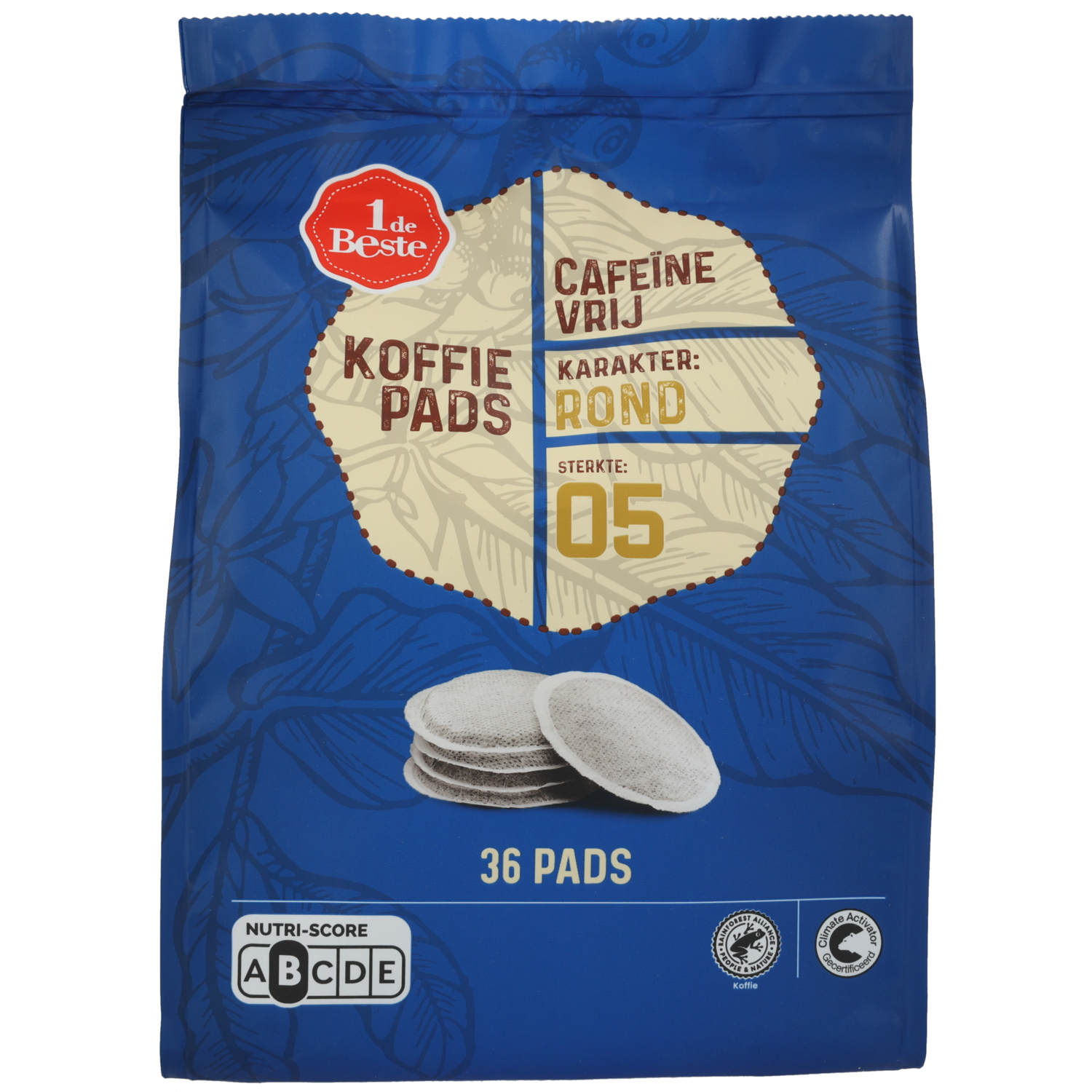 1 de Beste Koffiepads cafeinevrij