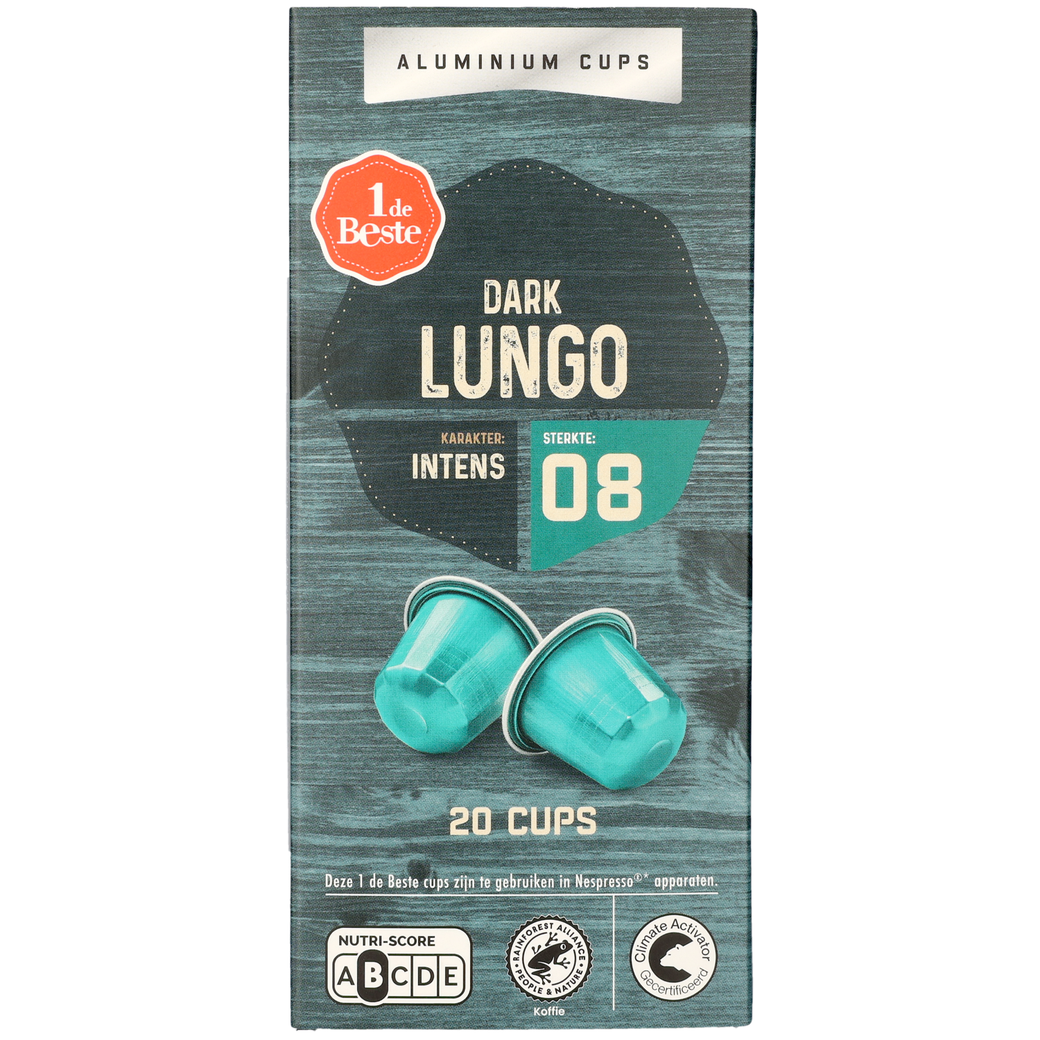 1 de Beste Koffiecups lungo dark