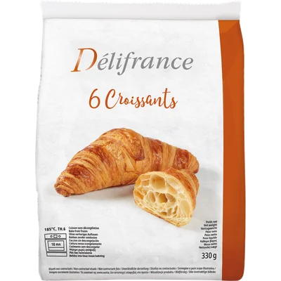 Délifrance Croissant roomboter 6 stuks