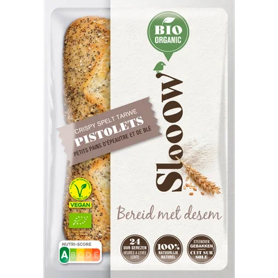 Slooow Speltbroodje 4 st.