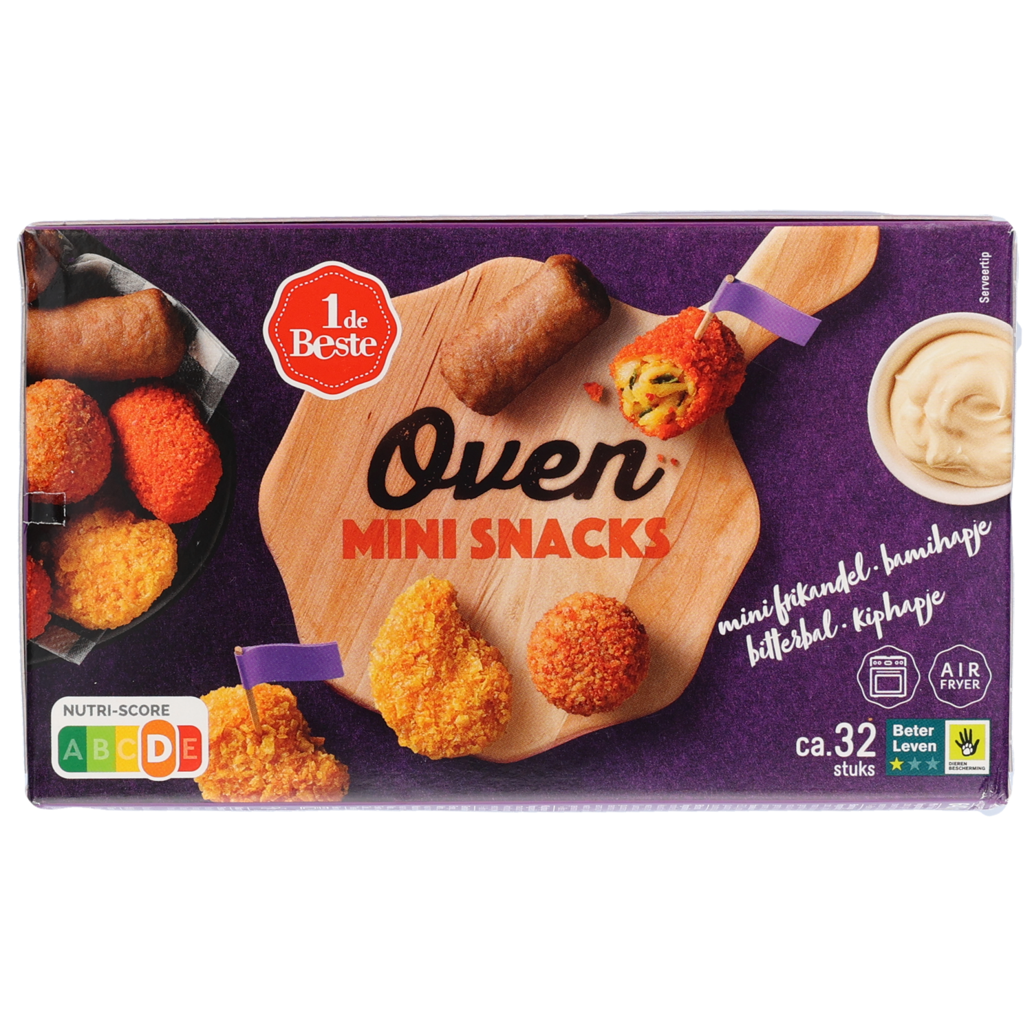 1 de Beste Oven minisnacks 32 st.