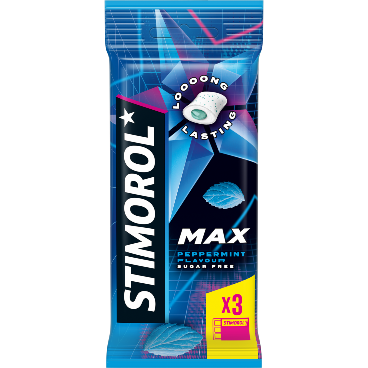 Stimorol Kauwgom max peppermint 3 st.