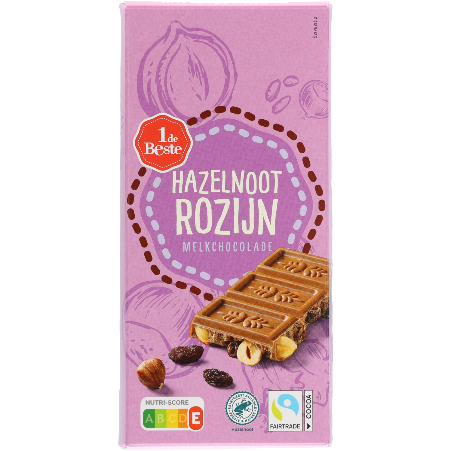 1 de Beste Melkchocolade hazelnoot rozijn