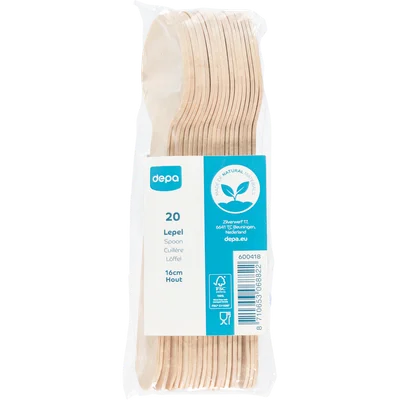 Depa Lepel hout 16 cm