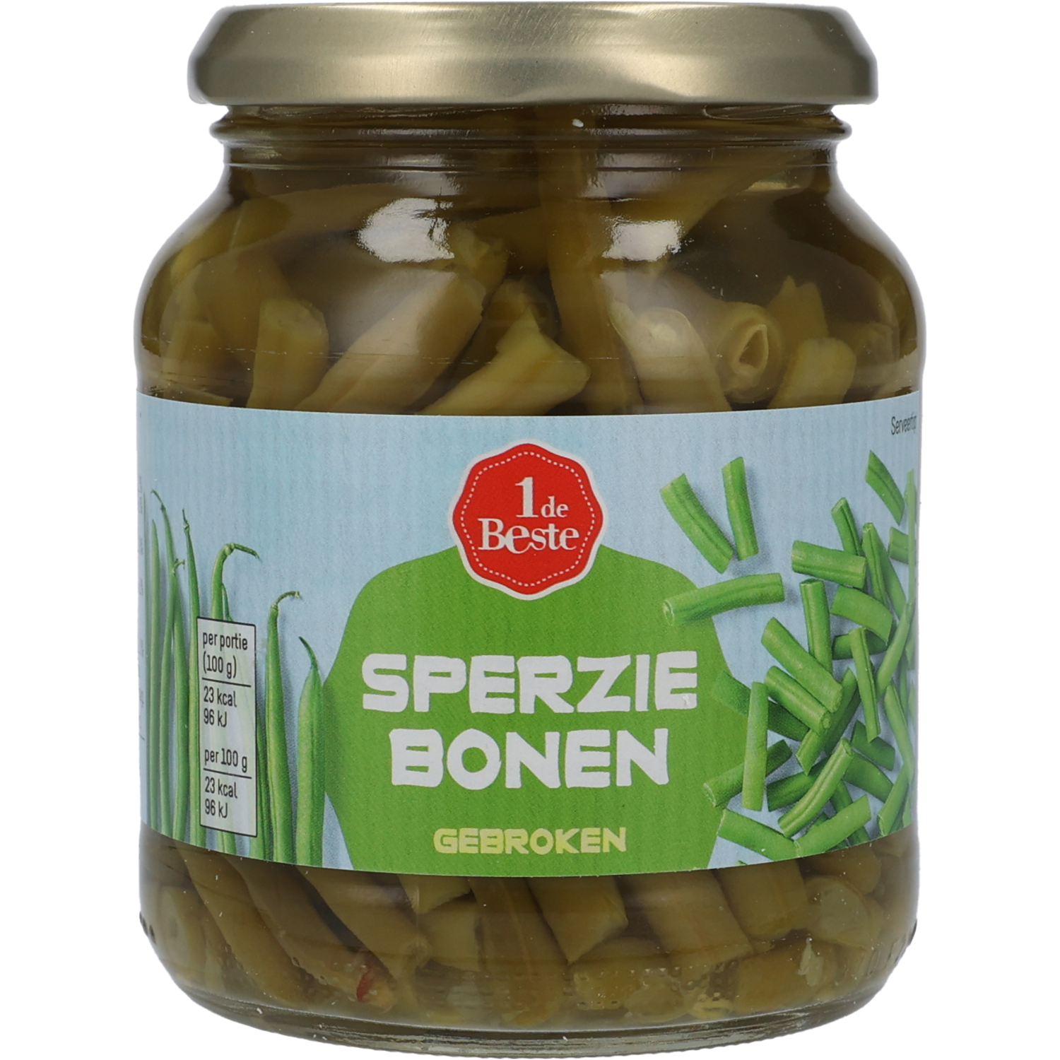 1 de Beste Sperziebonen gebroken