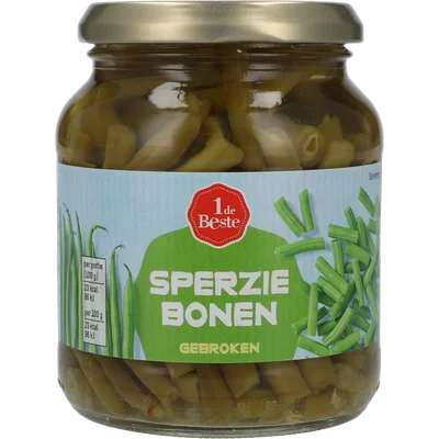 1 de Beste Sperziebonen gebroken