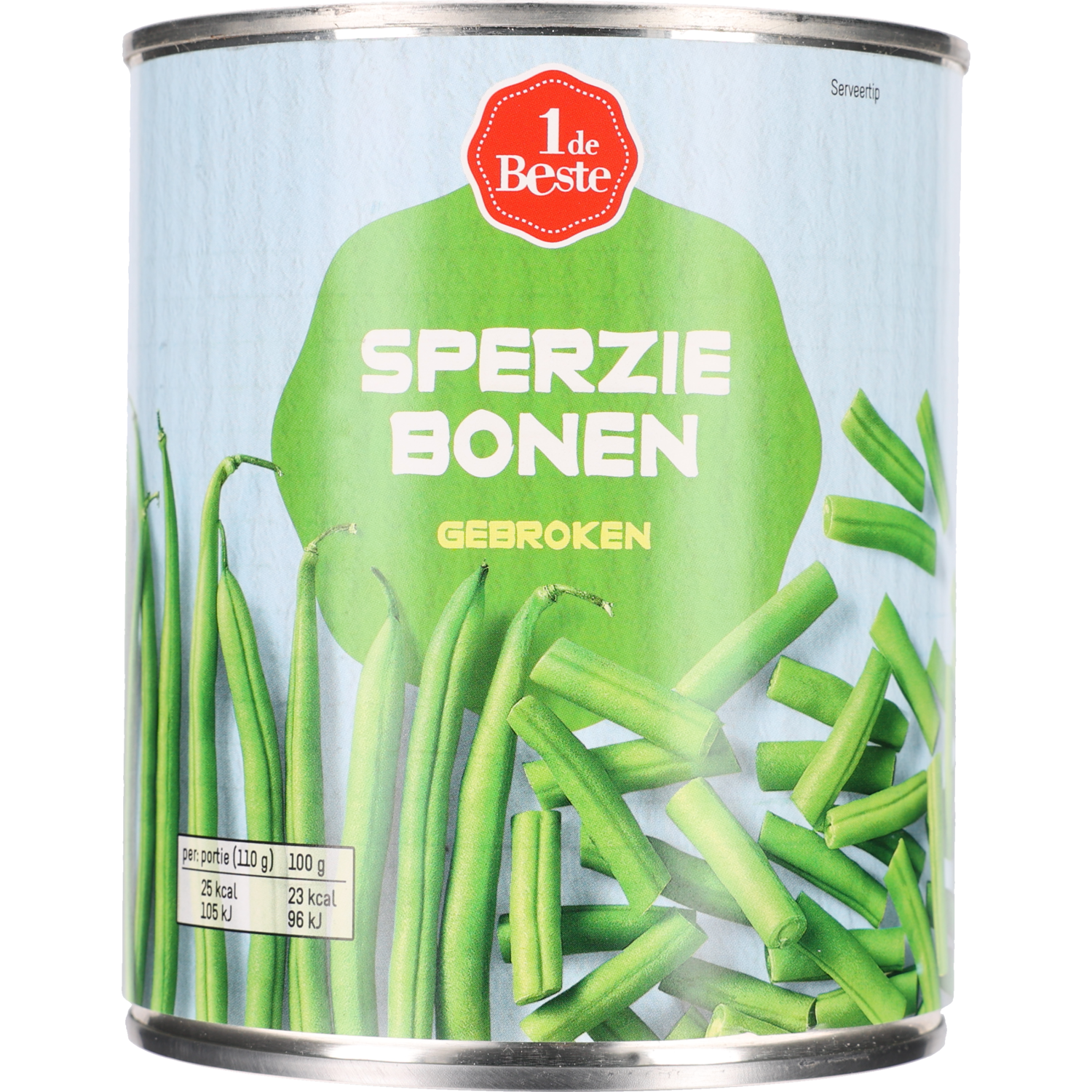 1 de Beste Sperziebonen gebroken