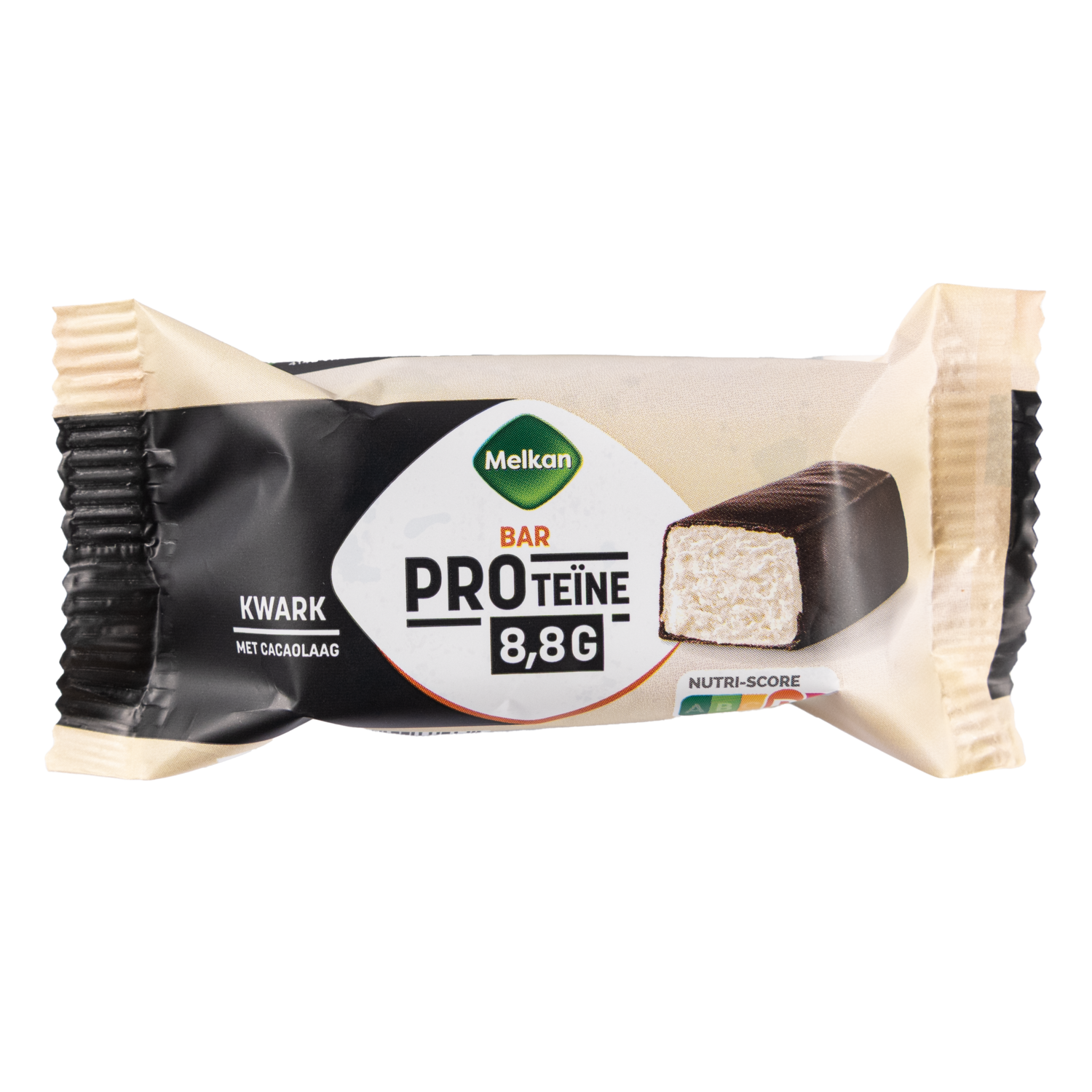 Melkan Proteine bar vanillesmaak met cacaolaag