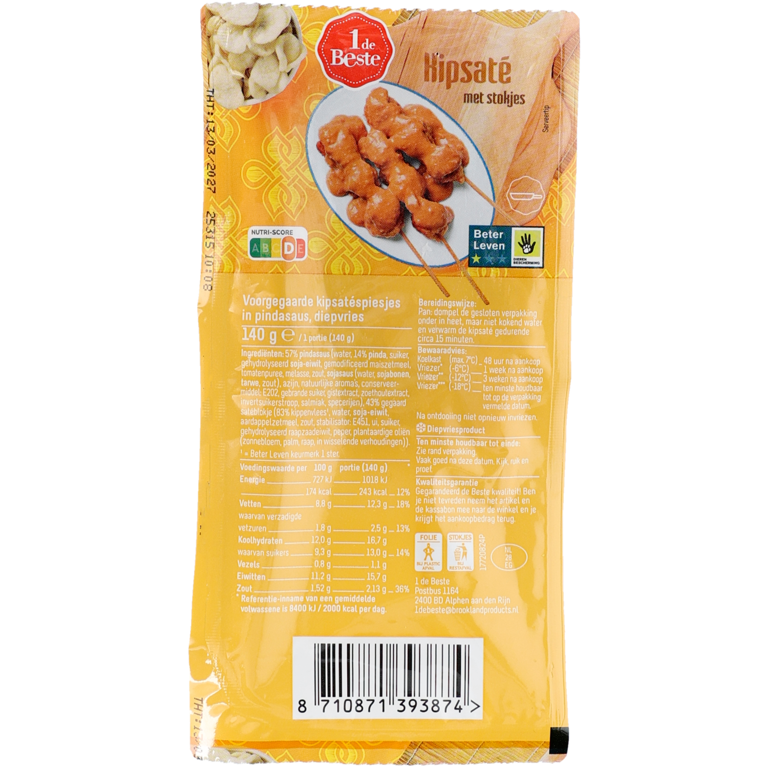 1 de Beste Kipsate in pindasaus