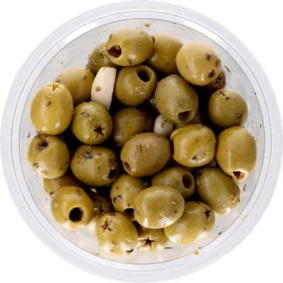 Bits & Bites Olijven knoflook groen