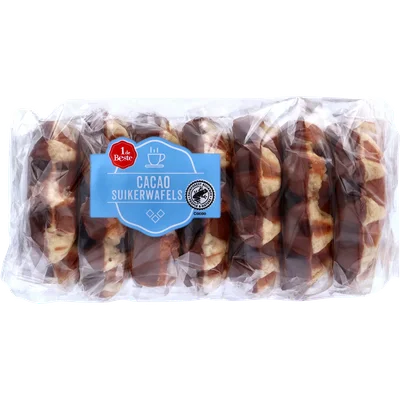 1 de Beste Cacao suikerwafels 7 stuks