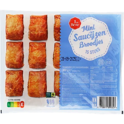 1 de Beste Saucijzenbroodjes mini 15 st.