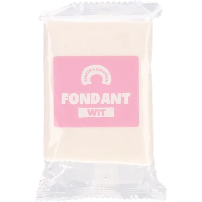 Bakken en versieren Rolfondant wit