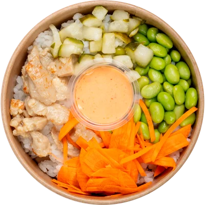 Fresh & easy Poke bowl kip