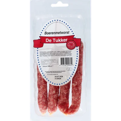 De Tukker Boerenmetworst