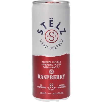 Stelz Hard seltzer raspberry