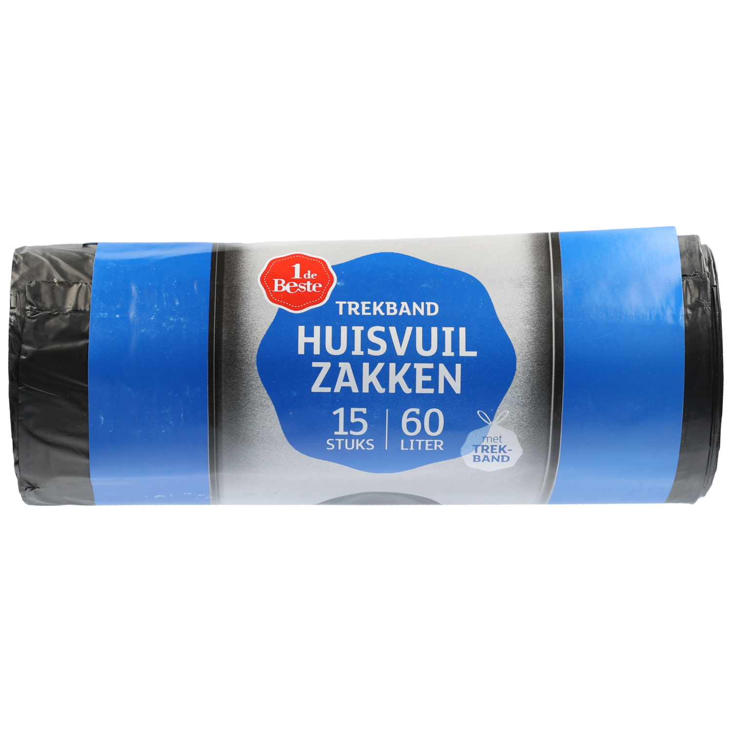 1 de Beste Trekbandzakken 60 l transparant