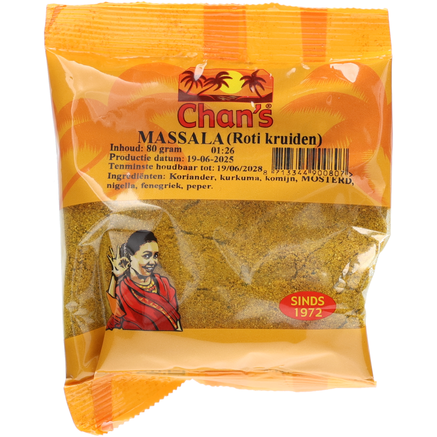 Chan's Massala roti kruiden