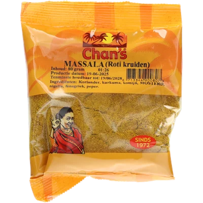 Chan's Massala roti kruiden