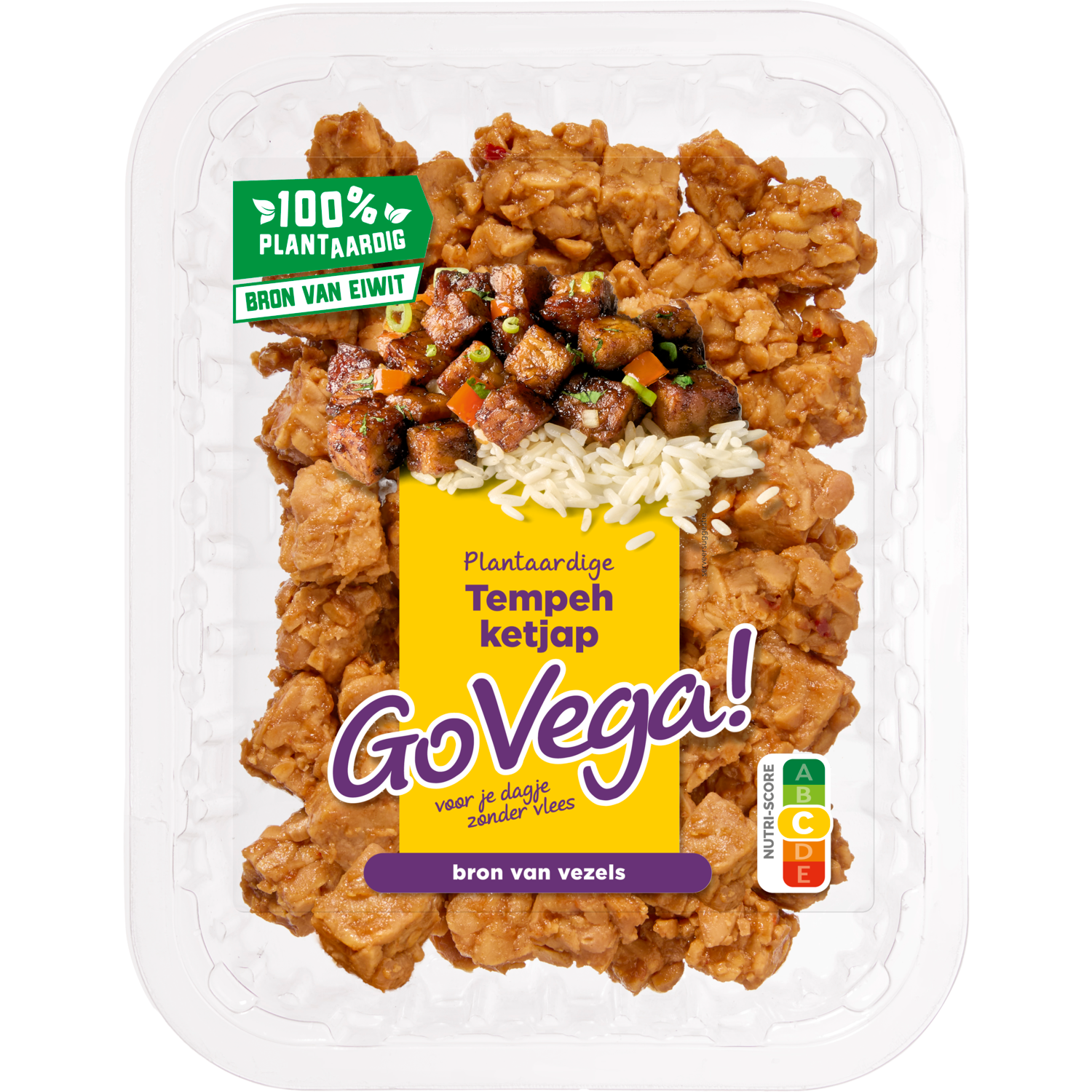 Go Vega Tempeh blokjes ketjap