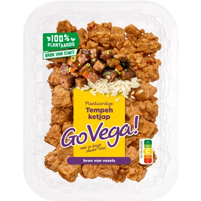 Go Vega Tempeh blokjes ketjap